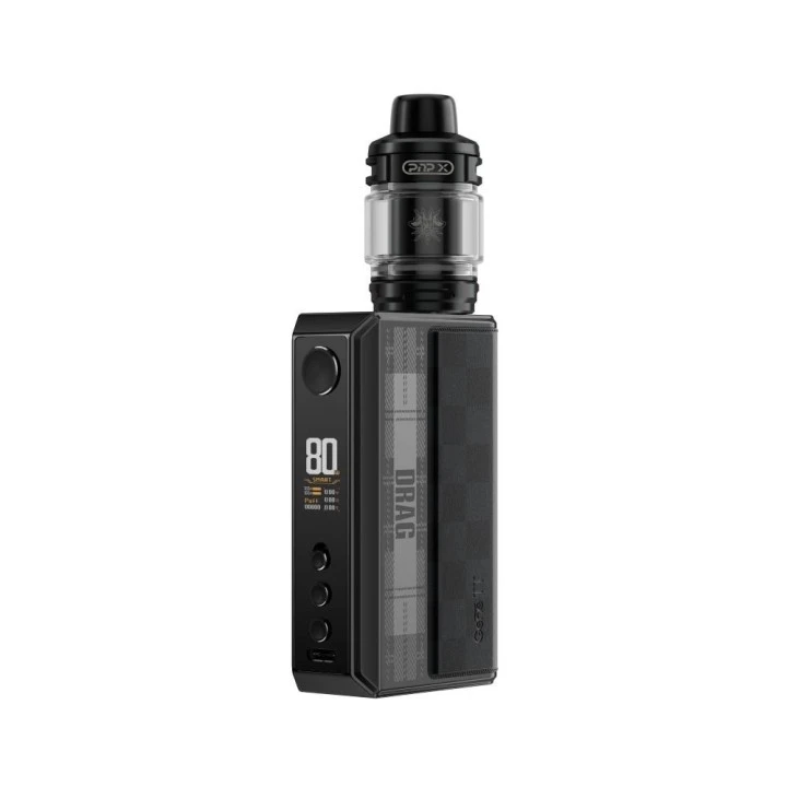 Voopoo Drag 5 Pod Mod Siyah Gri Kareli Desenli Elektronik Sigara