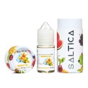 Saltica Mango Ice Salt Likit 50 mg şişe ve kutu ambalajı.